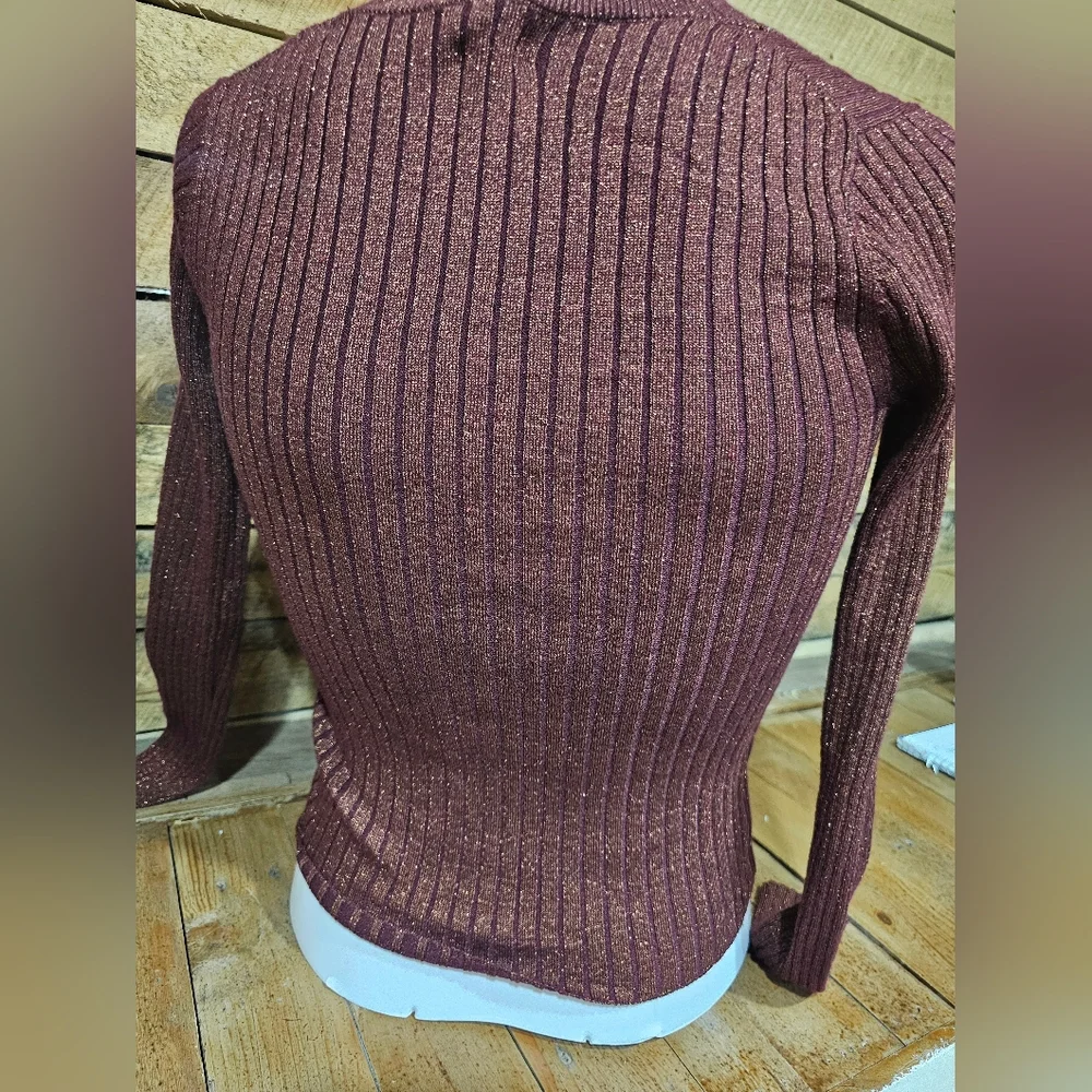 NWT Size Small‎ Brown Shimmery Sweater